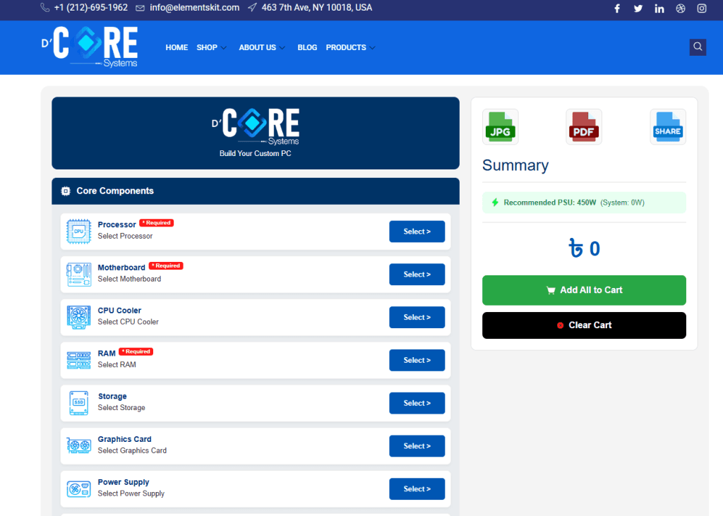 Advanced WooCommerce PC Builder Plugin rigboy