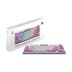 msi Forge GK600 TKL W Violet US - Mechanical Linear SWITCHES