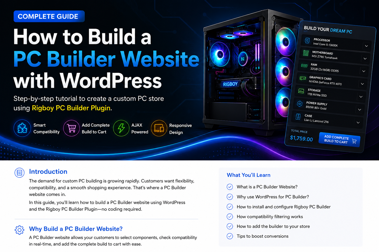 wordpress pc builder